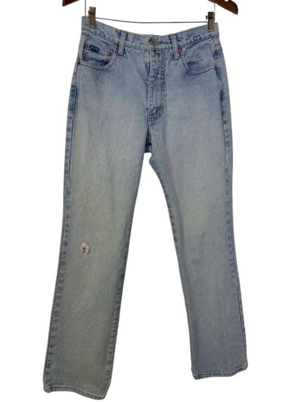 Vintage 90s Express Blues Bootcut Light Wash Denim Jeans Size 5/6‎